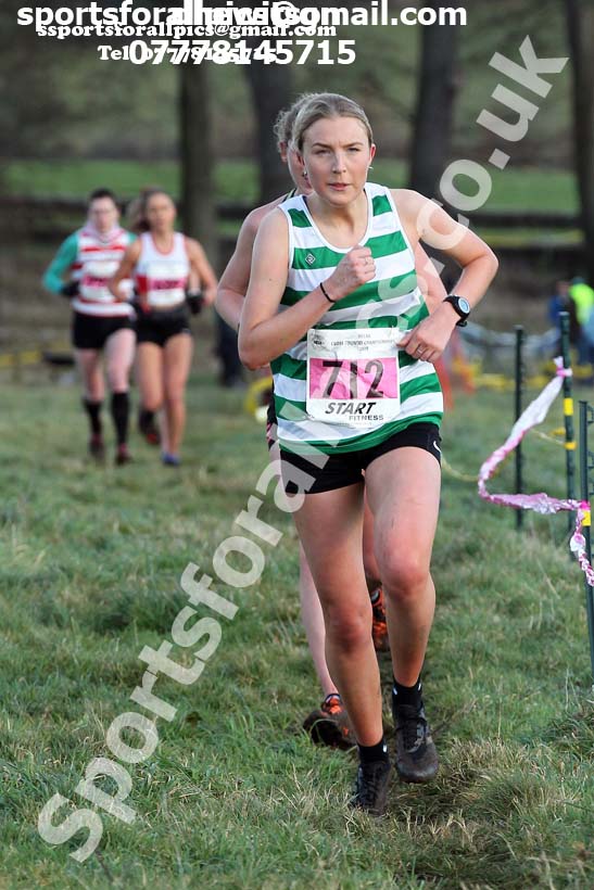 Senior womens cross country, 2019 North Eastern Cross Country Champs., Alnwick, Northumberland.  Photo: David T. Hewitson/Sports for All Pics